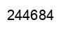 Number 244684 black image
