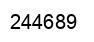 Number 244689 black image