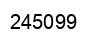 Number 245099 black image