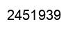 Number 2451939 black image