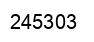 Number 245303 black image