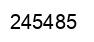Number 245485 black image