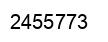 Number 2455773 black image