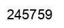 Number 245759 black image