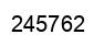 Number 245762 black image