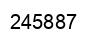Number 245887 black image