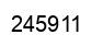 Number 245911 black image