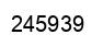 Number 245939 black image