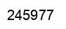 Number 245977 black image