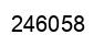 Number 246058 black image