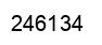 Number 246134 black image