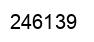 Number 246139 black image