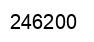 Number 246200 black image