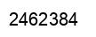 Number 2462384 black image