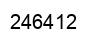 Number 246412 black image