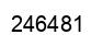 Number 246481 black image