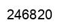 Número 246820 imagen negro