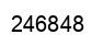 Number 246848 black image