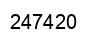 Number 247420 black image