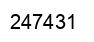 Number 247431 black image