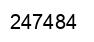 Number 247484 black image