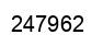 Number 247962 black image