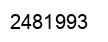 Número 2481993 imagen negro
