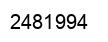 Number 2481994 black image