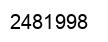 Number 2481998 black image