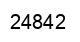 Número 24842 imagen negro