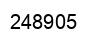 Number 248905 black image