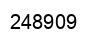 Number 248909 black image