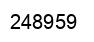 Number 248959 black image