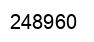 Number 248960 black image