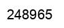 Number 248965 black image