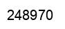 Number 248970 black image