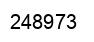 Number 248973 black image