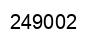 Number 249002 black image