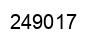 Number 249017 black image