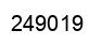 Number 249019 black image