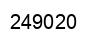 Number 249020 black image