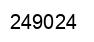 Number 249024 black image