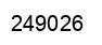 Number 249026 black image