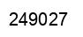 Number 249027 black image
