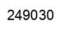 Number 249030 black image
