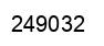 Number 249032 black image