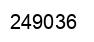 Number 249036 black image