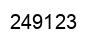 Number 249123 black image