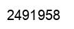 Number 2491958 black image