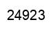 Number 24923 black image